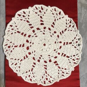Handmade Crochet Doilies Set